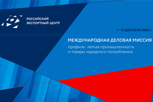 Организована бизнес-миссия в области легкой промышленности и товаров народного потребления в формате онлайн для АО «Российский экспортный центр»